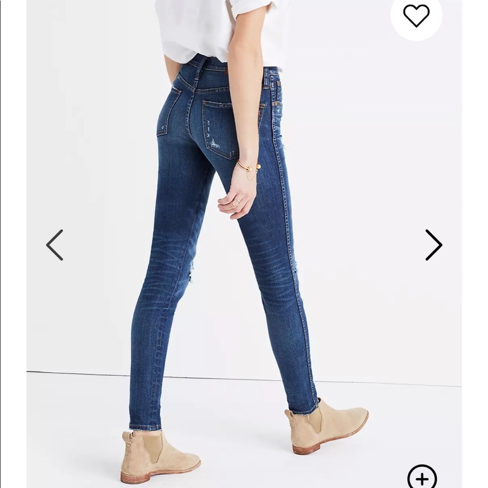 Madewell 9” High Riser Skinny Skinny Distressed